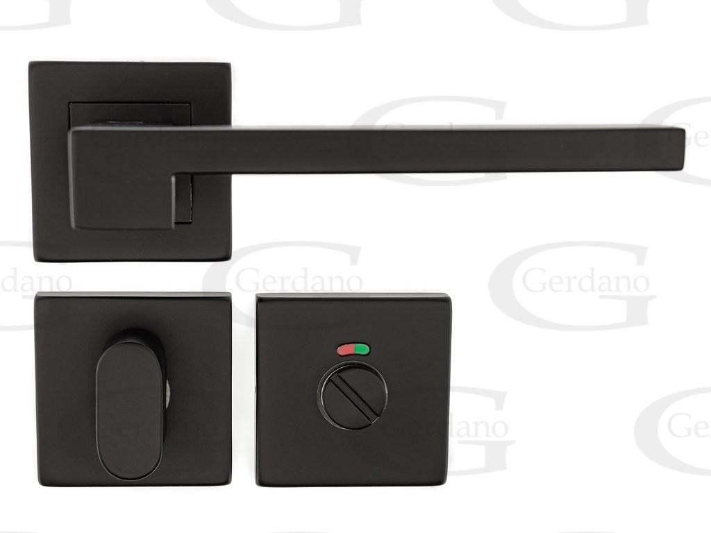 Дръжки Gerdano SQ 009 BL със сервизна  розетка, черни цена @include('partials.price', ['price' => $product['min_price']])